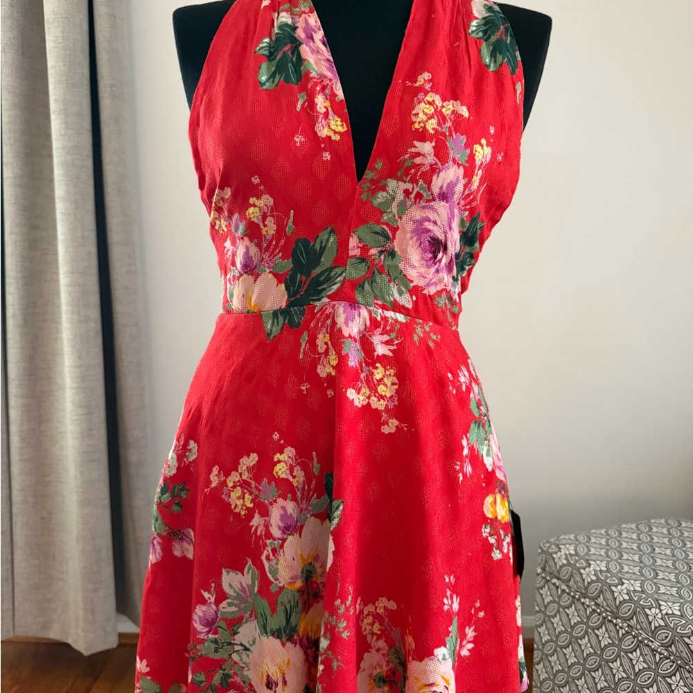 Floral Halter Dress